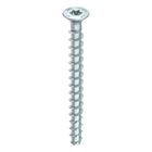 HECO MULTI MONTI plus F anclaje de tornillo 7,5 x 80 mm 200 piezas (4x 48515) tornillo para hormigón, cabeza avellanada, accionamiento en T, galvanizado azul, A2K