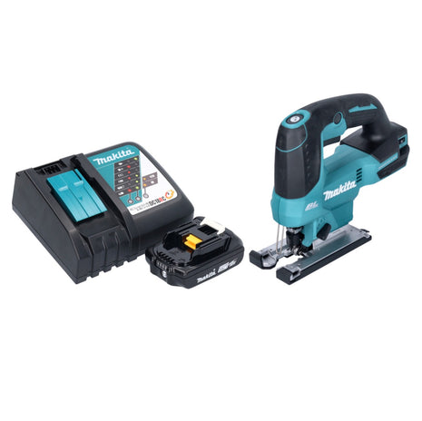 Makita DJV 184 RA1 cordless pendulum action jigsaw 18 V brushless + 1x rechargeable battery 2.0 Ah + charger