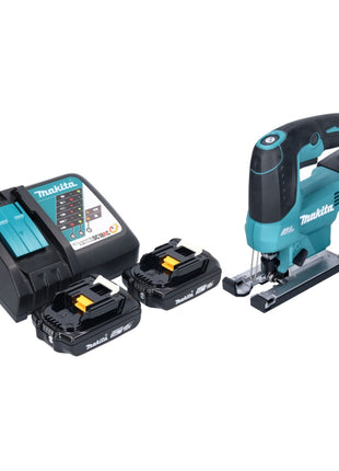 Makita DJV 184 RA Akku Pendelhub Stichsäge 18 V Brushless + 2x Akku 2,0 Ah + Ladegerät