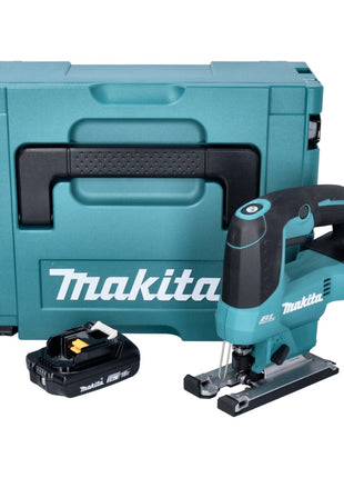 Makita DJV 184 A1J Akku Pendelhub Stichsäge 18 V Brushless + 1x Akku 2,0 Ah + Makpac - ohne Ladegerät