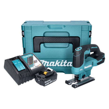 Makita DJV 184 RF1J Akku Pendelhub Stichsäge 18 V Brushless + 1x Akku 3,0 Ah + Ladegerät + Makpac - Toolbrothers