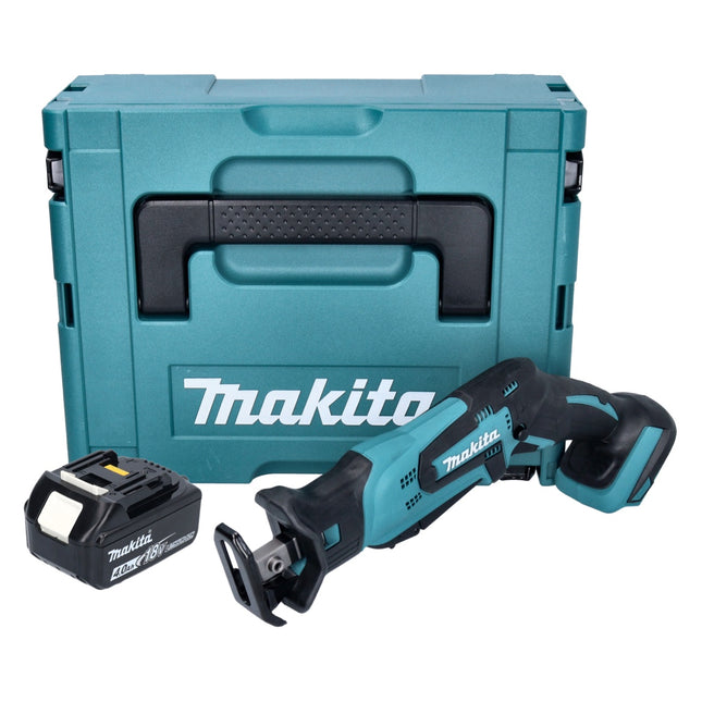 Makita DJR 185 M1J sierra recíproca sin cable 18 V + 1x batería 4.0 Ah + Makpac - sin cargador