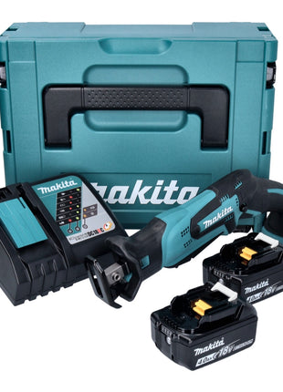 Makita DJR 185 RMJ Batterie Recipro Sbelsge 18 V + 2x batterie 4,0 Ah + chargeur + Makpac