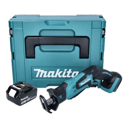 Makita DJR 185 T1J sierra recíproca sin cable 18 V + 1x batería 5.0 Ah + Makpac - sin cargador