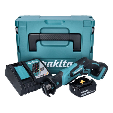 Makita DJR 185 RG1J Scie sabre récipro sans fil 18 V + 1x Batterie 6.0 Ah + Chargeur + Coffret Makpac