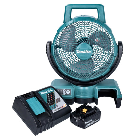 Ventilador de batería Makita DCF 203 RT1 14,4 V - 18 V + 1x batería 5,0 Ah + cargador