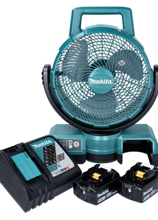 Ventilador de batería Makita DCF 203 RT 14,4 V - 18 V + 2x baterías 5,0 Ah + cargador