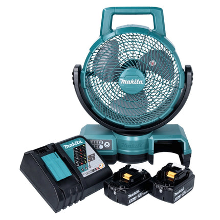 Ventilador sin cable Makita DCF 203 RT 14,4 V - 18 V + 2x Baterías 5,0 Ah + Cargador