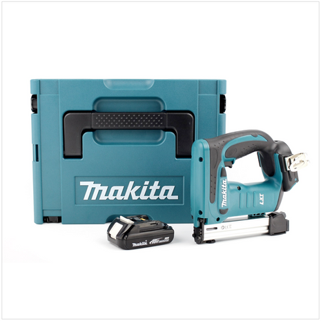 Makita DST 221 Y1J 18 V Li-Ion Akku Tacker im MAKPAC inkl. BL 1815 N Akku - Toolbrothers