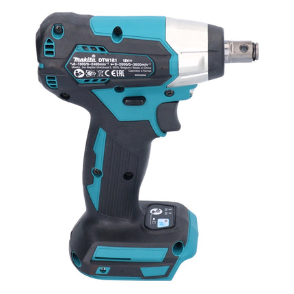 Makita DTW 181 RM akumulatorowy klucz udarowy 18 V 210 Nm 1/2" bezszczotkowy + 2x akumulator 4,0 Ah + ładowarka