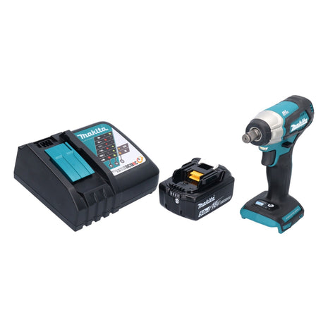 Makita DTW 181 RT1 cordless impact wrench 18 V 210 Nm 1/2" brushless + 1x rechargeable battery 5.0 Ah + charger