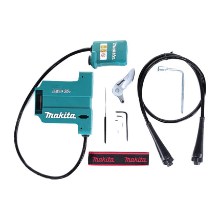 Makita DUP 361 2 x 18 V Li- Ion Sécateur sans fil + Accessories + 2 x Batteries 4,0 Ah - sans Chargeur