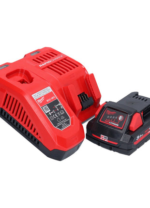 Amoladora angular a batería Milwaukee M18 FSAGV115XPDB-301 18 V 115 mm sin escobillas + 1x batería 3,0 Ah + cargador