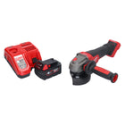 Amoladora angular a batería Milwaukee M18 FSAGV115XPDB-401 18 V 115 mm sin escobillas + 1x batería 4,0 Ah + cargador