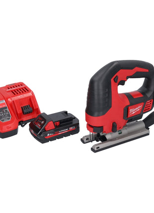 Sierra de calar a batería Milwaukee M18 BJS-301 18 V + 1x batería 3,0 Ah + cargador