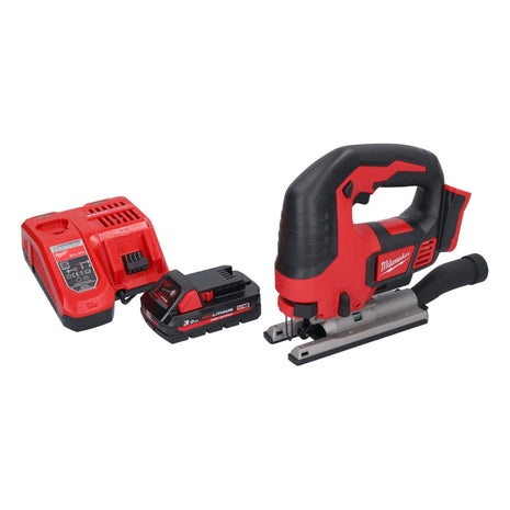 Wyrzynarka akumulatorowa Milwaukee M18 BJS-301 18 V + 1x akumulator 3,0 Ah + ładowarka