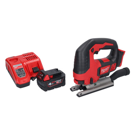 Milwaukee M18 BJS-401 Cordless Jigsaw 18V + 1x Battery 4.0 Ah + Charger