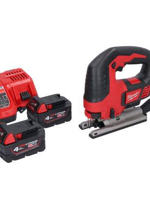 Sierra de calar a batería Milwaukee M18 BJS-402 18 V + 2x baterías 4,0 Ah + cargador