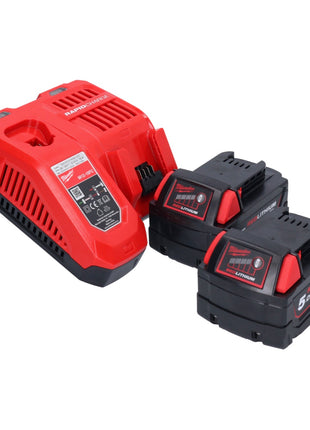 Sierra de calar a batería Milwaukee M18 BJS-502 18 V + 2x baterías 5,0 Ah + cargador