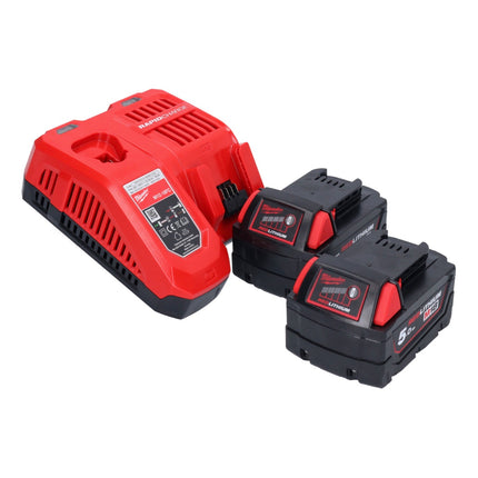 Milwaukee M18 BJS-502 cordless jigsaw 18 V + 2x battery 5.0 Ah + charger