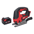 Sierra de calar a batería Milwaukee M18 BJS-601 18 V + 1x batería 6,0 Ah - sin cargador