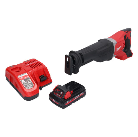 Milwaukee M18 BSX-301 akumulatorowa pilarka szablasta 18 V + 1x akumulator 3,0 Ah + ładowarka