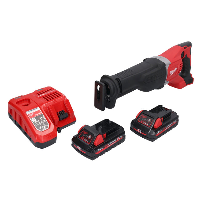 Sierra de sable sin cable Milwaukee M18 BSX-302 18 V + 2x batería 3.0 Ah + cargador