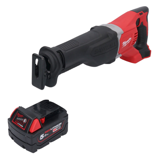 Milwaukee M18 BSX-501 Cordless Sabre Saw 18V + 1x Battery 5.0 Ah - without charger