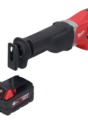 Sierra de sable Milwaukee M18 BSX-601 a batería 18 V + 1x batería 6,0 Ah - sin cargador