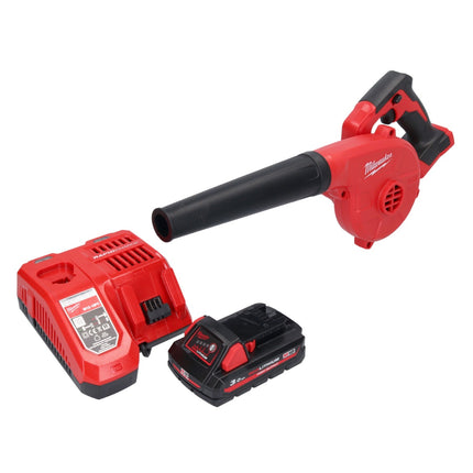 Milwaukee M18 BBL-301 cordless blower 18 V + 1x rechargeable battery 3.0 Ah + charger