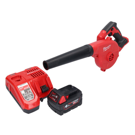 Milwaukee M18 BBL-401 akumulatorowa dmuchawa 18 V + 1x akumulator 4,0 Ah + ładowarka