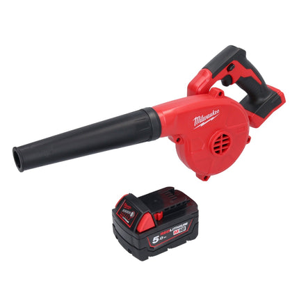 Milwaukee M18 BBL-501 soplador sin cable 18 V + 1x batería 5.0 Ah - sin cargador