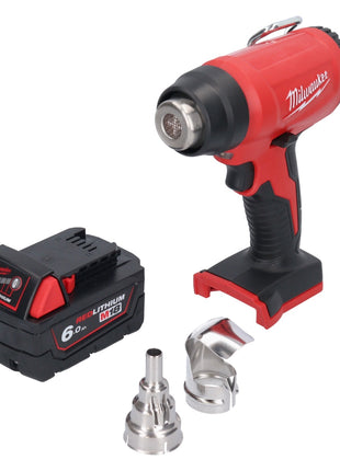 Soplador de aire caliente a batería Milwaukee M18 BHG-601 18 V 470 °C + 1x batería 6,0 Ah - sin cargador