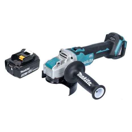 Makita DGA 521 F1X1 akumulatorowa szlifierka kątowa 18 V 125 mm X-LOCK bezszczotkowa + 1x akumulator 3,0 Ah - bez ładowarki