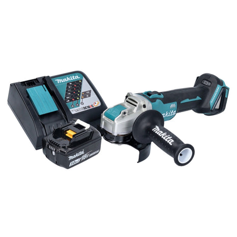 Makita DGA 521 RF1X1 akumulatorowa szlifierka kątowa 18 V 125 mm X-LOCK bezszczotkowa + 1x akumulator 3,0 Ah + ładowarka