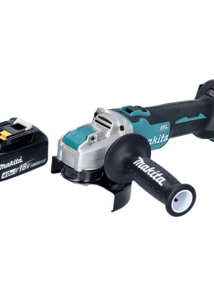 Makita DGA 521 M1X1 Akumulatorowa szlifierka kątowa 18 V 125 mm X-LOCK Bezszczotkowa + 1x akumulator 4,0 Ah - bez ładowarki