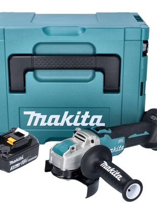 Makita DGA 521 F1X1J Akumulatorowa szlifierka kątowa 18 V 125 mm X-LOCK Bezszczotkowa + 1x akumulator 3,0 Ah + Makpac - bez ładowarki