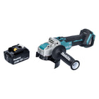 Makita DGA 521 G1X1 cordless angle grinder 18 V 125 mm X-LOCK Brushless + 1x battery 6,0 Ah - without charger