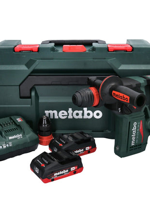 Metabo KH 18 LTX BL 24 Q Marteau perforateur burineur sans fil 18 V 2,2 J + 2x Batterie 4,0 Ah + Ladegert + metaBOX ( 601714800 )