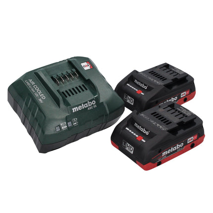 Metabo KH 18 LTX BL 24 Q Marteau perforateur burineur sans fil 18 V 2,2 J + 2x Batterie 4,0 Ah + Ladegert + metaBOX ( 601714800 )
