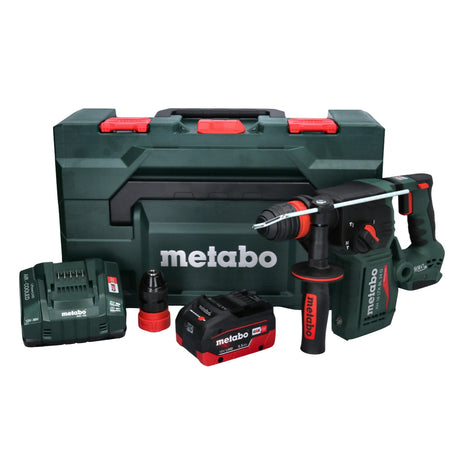 Metabo KH 18 LTX BL 24 Q martillo combinado a batería 18 V 2,2 J + 1x batería 5,5 Ah + cargador + metaBOX