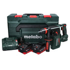Metabo KH 18 LTX BL 24 Q martello combinato a batteria 18 V 2,2 J + 2x batteria ricaricabile 5,5 Ah + caricatore + metaBOX ( 601714660 )