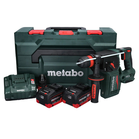 Metabo KH 18 LTX BL 24 Q Marteau perforateur burineur sans fil 18 V 2,2 J + 2x Batterie 5,5 Ah + Ladegert + metaBOX ( 601714660 )