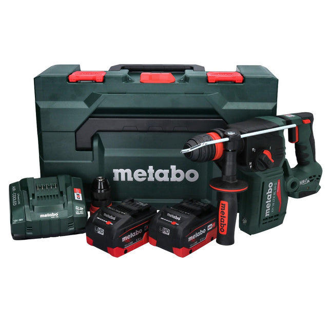 Martillo combinado sin cable Metabo KH 18 LTX BL 24 Q 18 V 2,2 J + 2x batería recargable 5,5 Ah + cargador + metaBOX ( 601714660 )