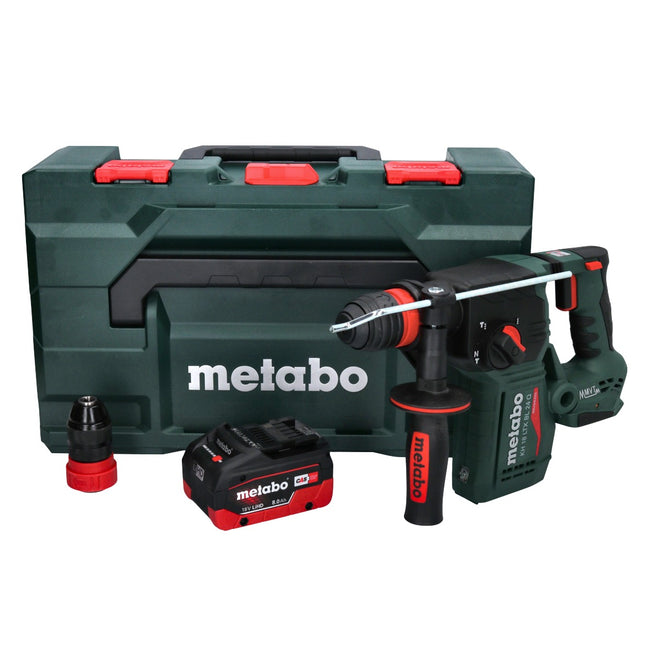 Metabo KH 18 LTX BL 24 Q Martillo combinado sin cable 18 V 2,2 J + 1x batería 8,0 Ah + metaBOX - sin cargador