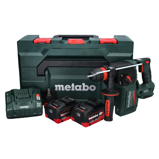 Martillo combinado sin cable Metabo KH 18 LTX BL 24 Q 18 V 2,2 J + 2x batería 8,0 Ah + cargador + metaBOX