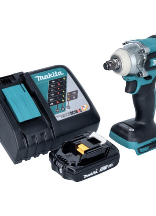 Makita DTW 285 RA1 Atornillador de impacto inalámbrico 18 V 280 Nm 1/2" sin escobillas + 1x batería 2,0 Ah + cargador