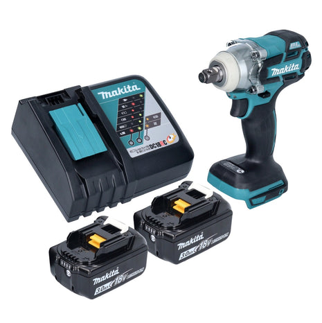 Makita DTW 285 RF Atornillador de impacto inalámbrico 18 V 280 Nm 1/2" sin escobillas + 2x baterías 3,0 Ah + cargador