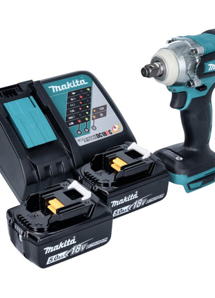 Makita DTW285RT Visseuse à percussion sans fil 280Nm 18V 1/2" Brushless + 2x Batteries 5,0Ah + Chargeur