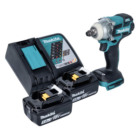 Makita DTW285RT Visseuse à percussion sans fil 280Nm 18V 1/2" Brushless + 2x Batteries 5,0Ah + Chargeur